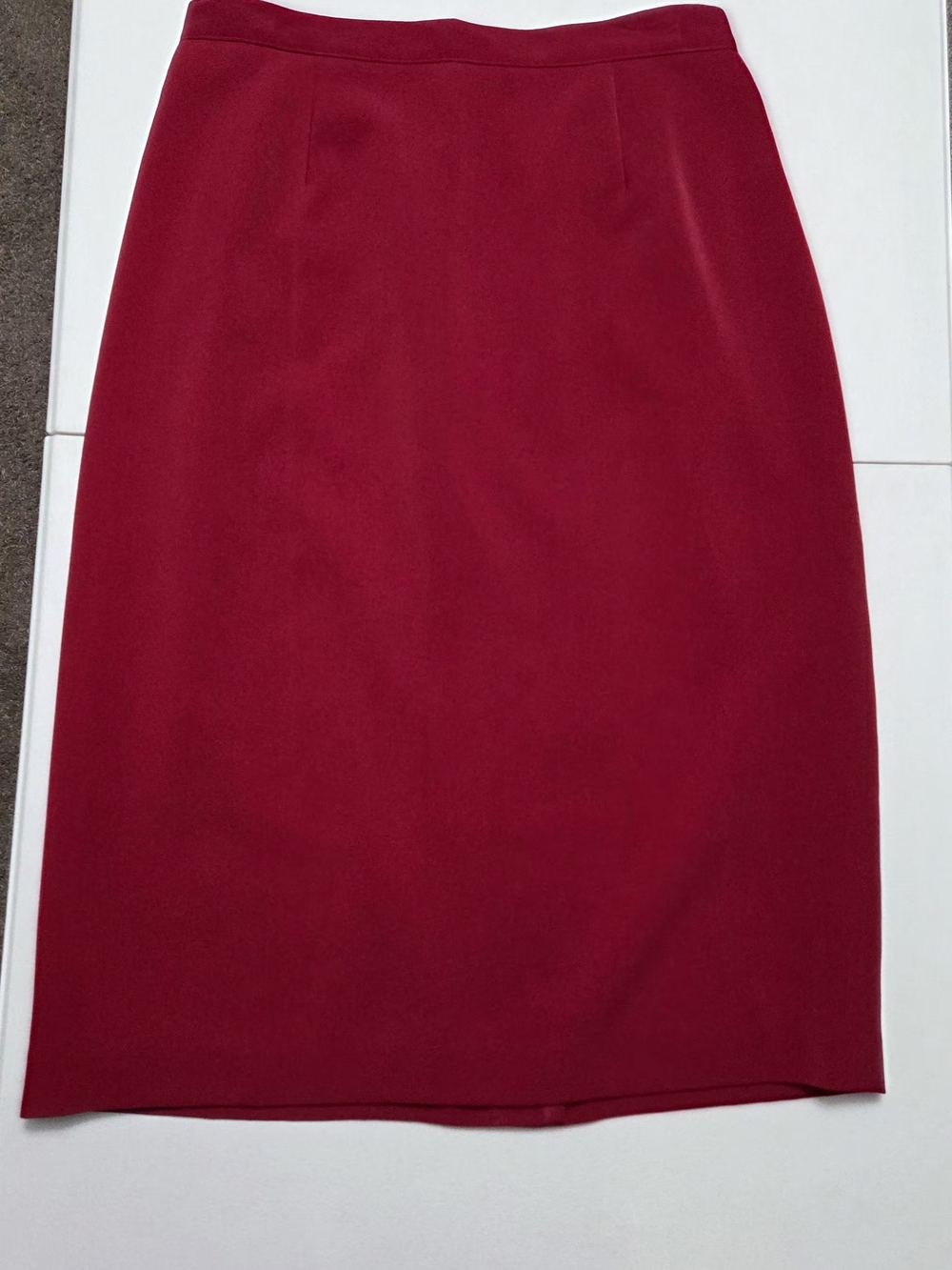 Sag Harbor Cherry Red Pencil Skirt